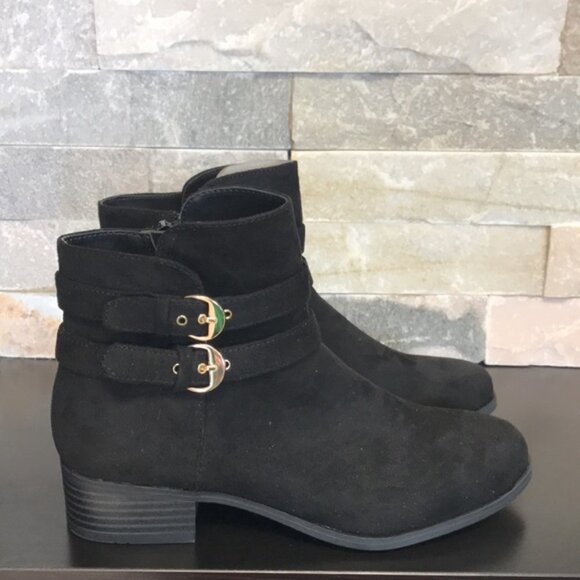 Charter Club Womens Jaimee Microsuede Strapped Booties - Picture 6 of 6